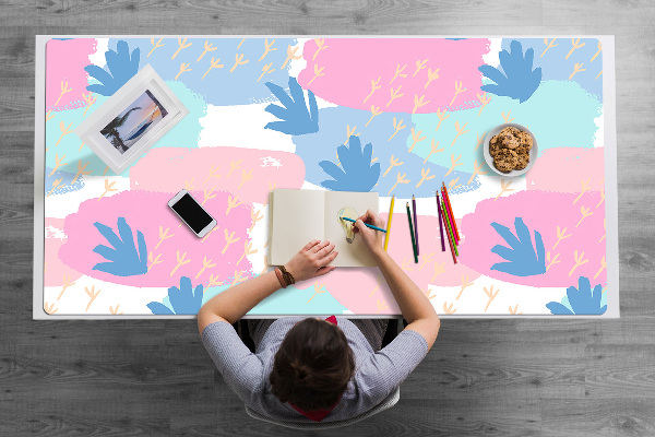 Sous main de bureau Empreintes de pas