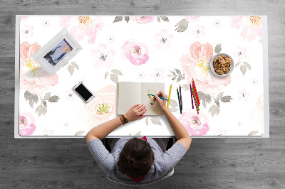 Sous main de bureau Motif floral