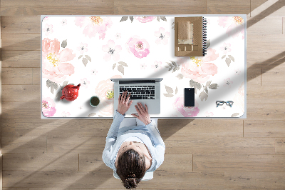 Sous main de bureau Motif floral