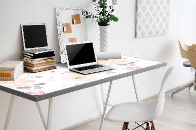 Sous main de bureau Motif floral