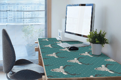 Sous main de bureau Cerf gris