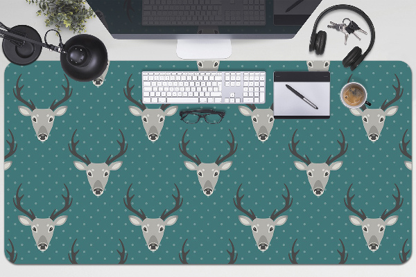 Sous main de bureau Cerf gris