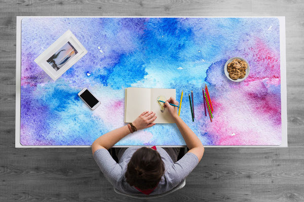 Sous-main bureau Nuages ​​abstraits