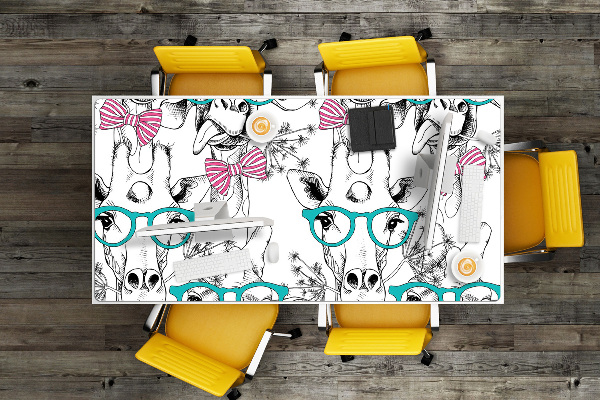 Sous-main bureau Girafe hipster