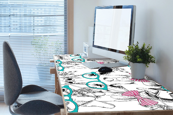 Sous-main bureau Girafe hipster