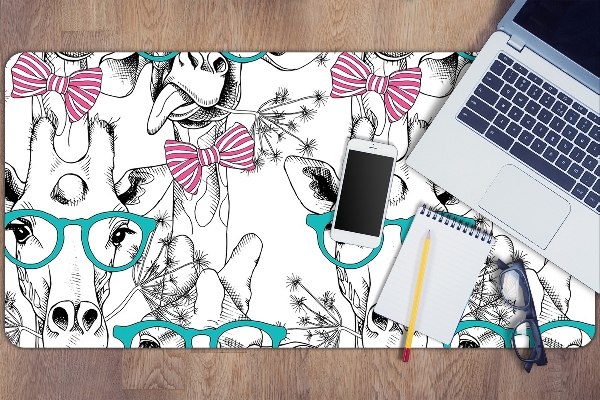 Sous-main bureau Girafe hipster