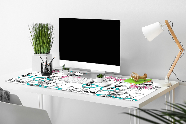Sous-main bureau Girafe hipster