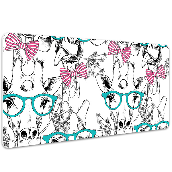 Sous-main bureau Girafe hipster