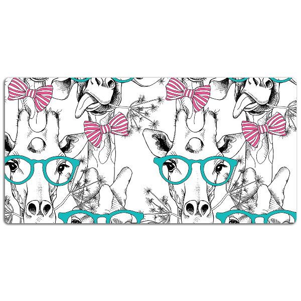 Sous-main bureau Girafe hipster
