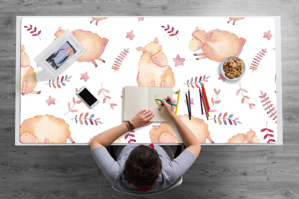 Sous main de bureau agneau