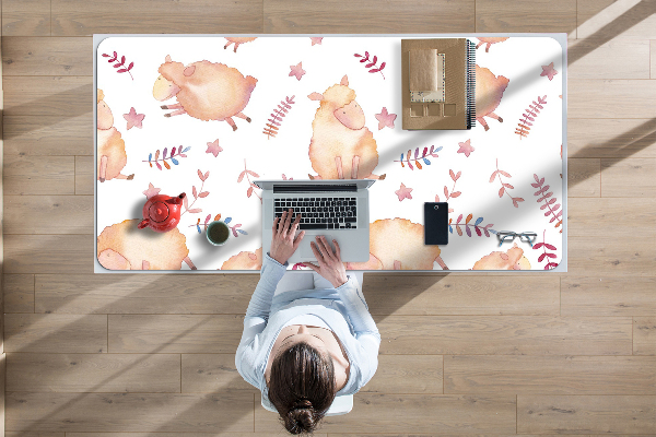 Sous main de bureau agneau