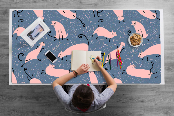 Sous-main bureau Chats de dessin animé