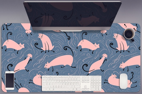 Sous-main bureau Chats de dessin animé