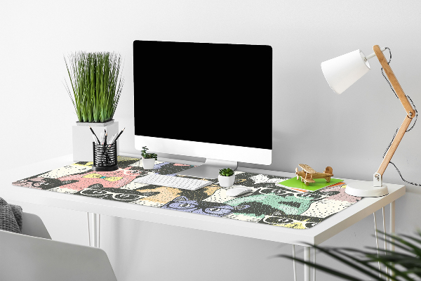 Sous main de bureau Chats
