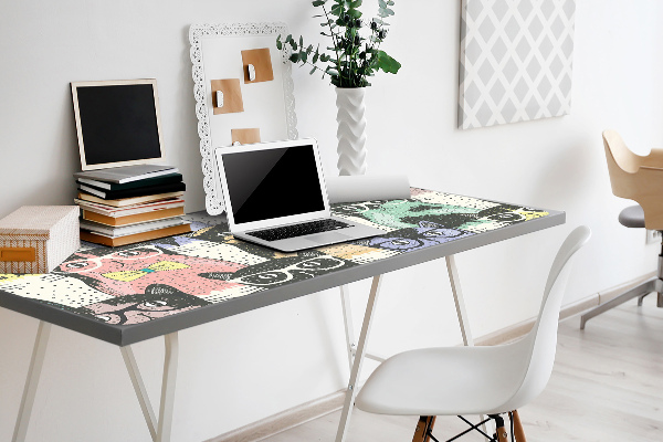 Sous main de bureau Chats