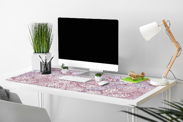 Sous main de bureau Fleurs Doodle