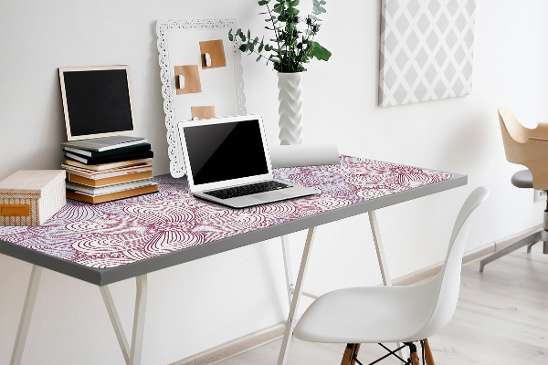 Sous main de bureau Fleurs Doodle