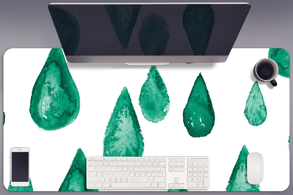 Sous-main bureau Gouttes de pluie