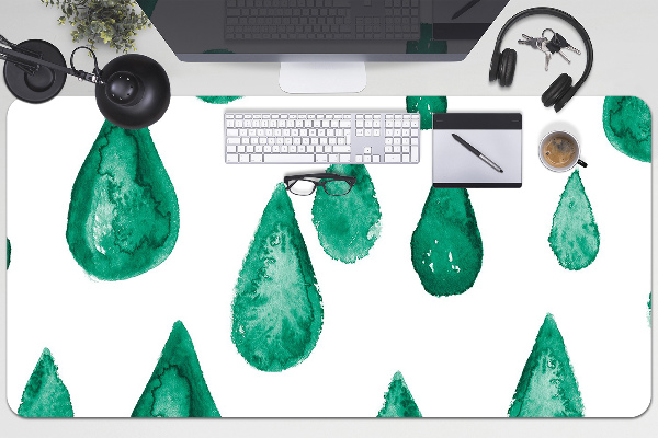 Sous-main bureau Gouttes de pluie