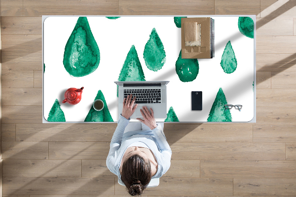 Sous-main bureau Gouttes de pluie