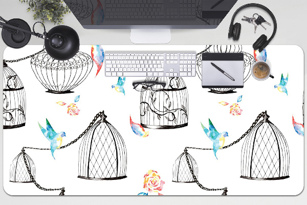 Protège bureau Cages d'oiseaux