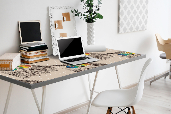 Sous-main bureau Hibou dans des lunettes