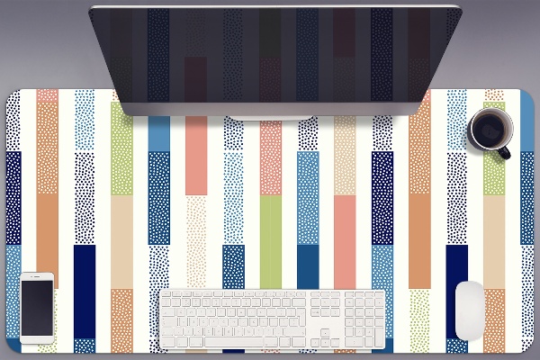 Sous-main bureau Rayures colorées