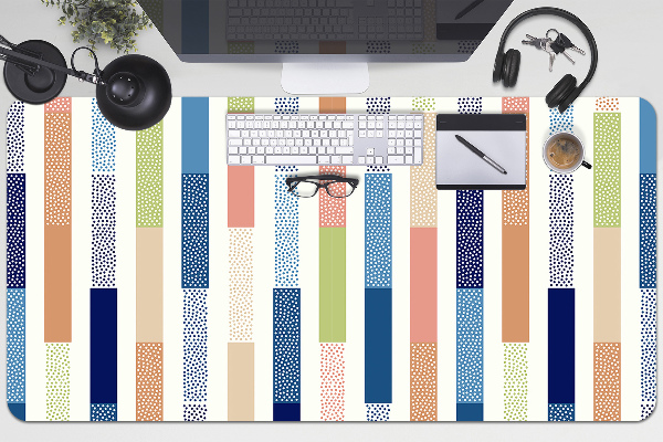 Sous-main bureau Rayures colorées