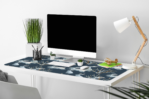 Sous main de bureau lapins blancs