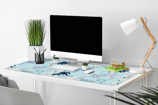Sous main de bureau Héron