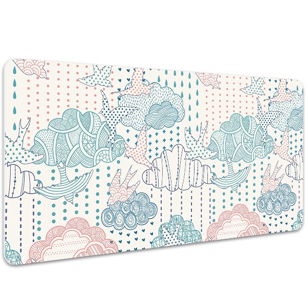 Tapis de bureau Nuages ​​et points