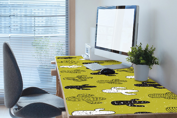 Sous main de bureau Cactus