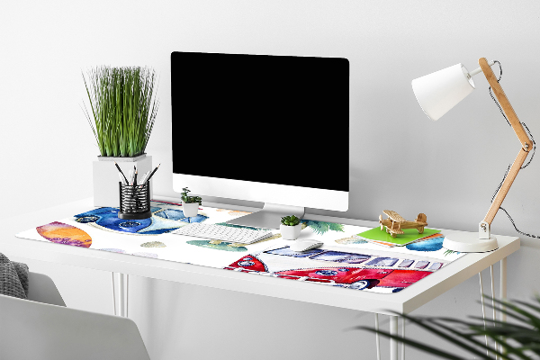 Tapis de bureau Plage de surfer