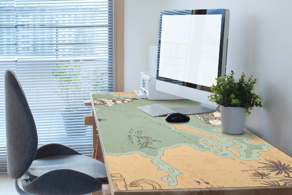 Tapis de bureau Carte au trésor