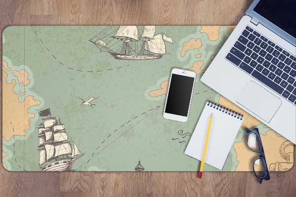 Tapis de bureau Carte au trésor