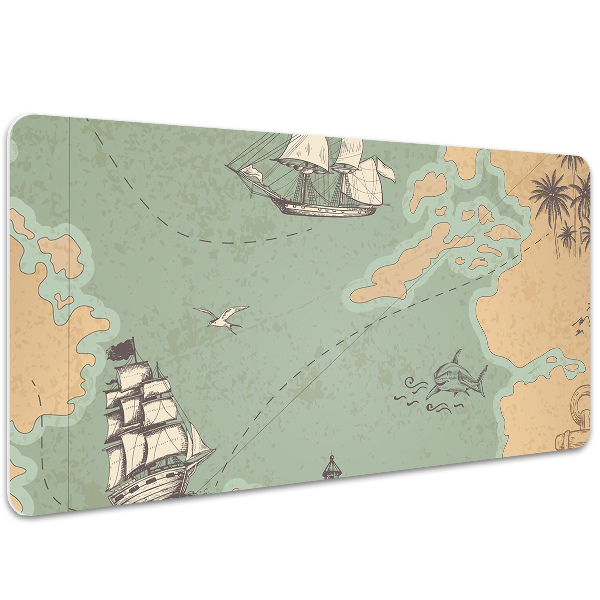 Tapis de bureau Carte au trésor
