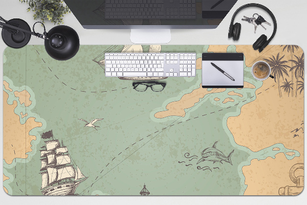 Tapis de bureau Carte au trésor