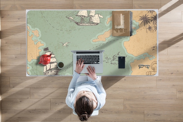 Tapis de bureau Carte au trésor