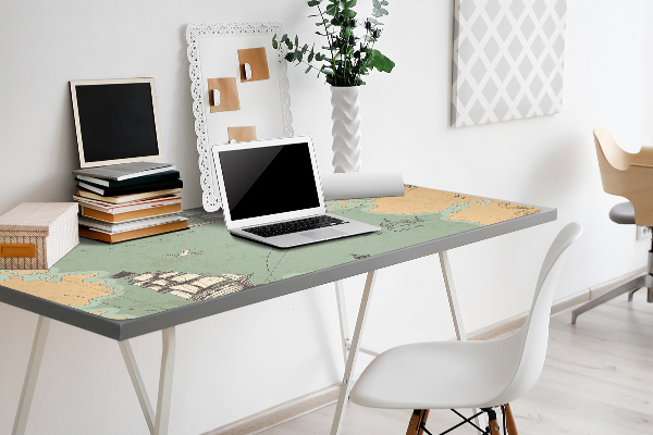 Tapis de bureau Carte au trésor