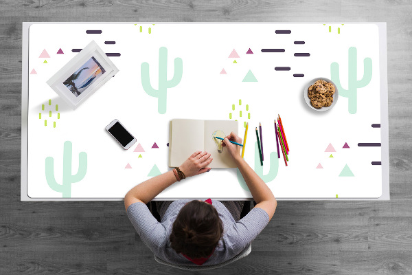 Sous main de bureau Cactus