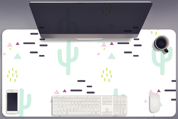 Sous main de bureau Cactus