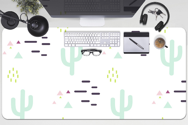 Sous main de bureau Cactus