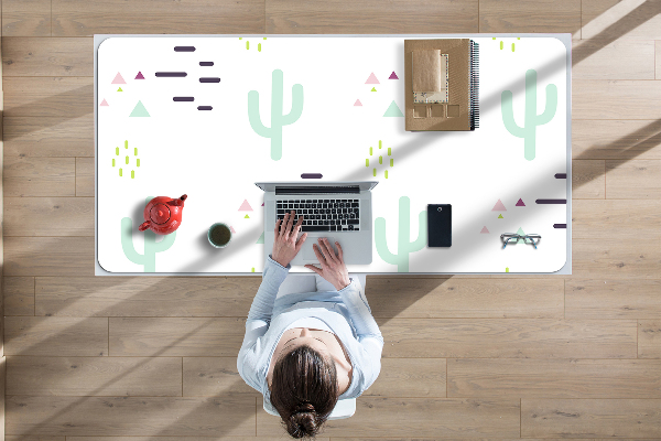 Sous main de bureau Cactus