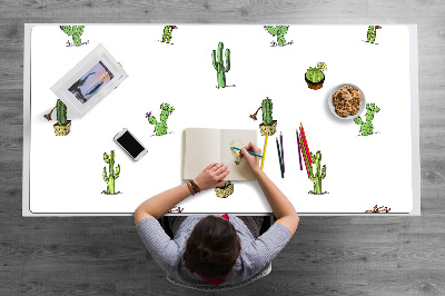 Sous main de bureau Cactus