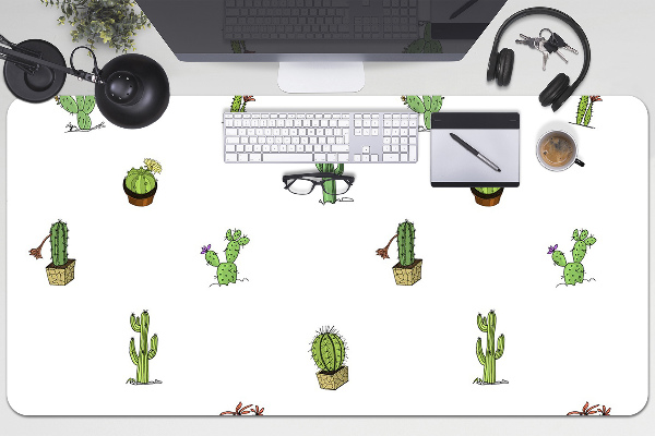 Sous main de bureau Cactus