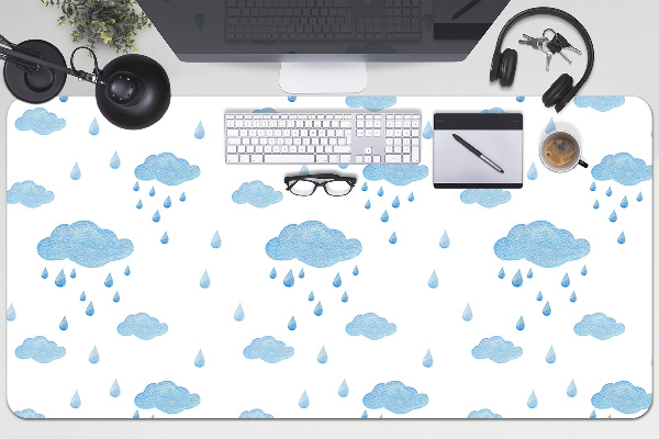 Sous-main bureau Nuages ​​de pluie