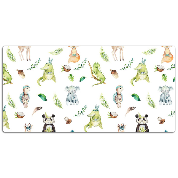 Sous-main bureau Animaux heureux