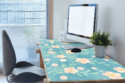 Sous-main bureau Fleurs pastel