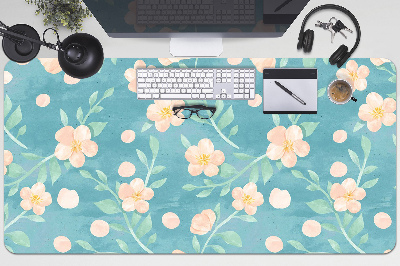 Sous-main bureau Fleurs pastel