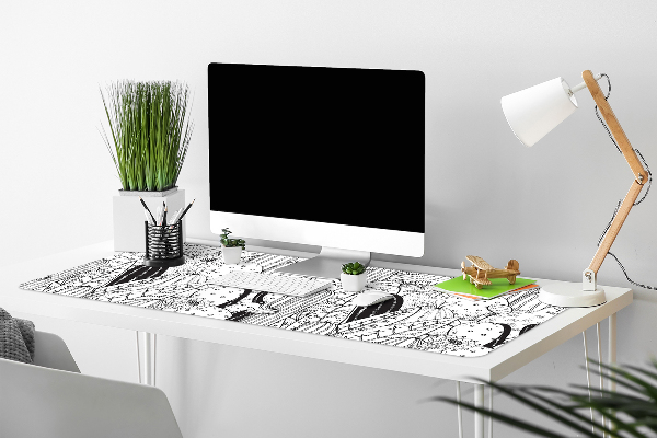 Sous-main bureau Cactus comique